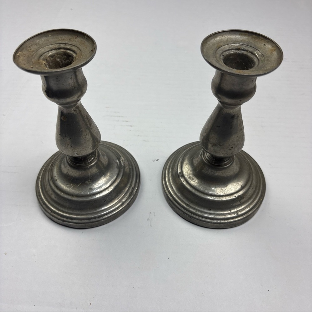 Vintage Candlesticks Pair International Silver Company USA Silverplate Home Deco